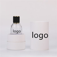 Flacon de parfum de luxe 30ml 50ml 100ml, flacon de parfum en verre transparent personnalisé vide avec boîte