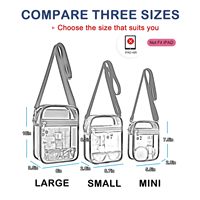Sac bandoulière transparent en gros avec sangle réglable, approuvé pour les stades, sac à main en PVC, sac messager