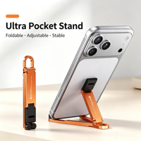 Support universel multifonctionnel en alliage d'aluminium pour téléphone portable et tablette, avec stabilisation d'image et fonction porte-clés – Offre spéciale
