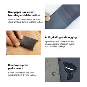 HOT 120 # -2500 #   <span class=keywords><strong>Lija</strong></span> Rectangular de Carburo de Silicio Resistente <span class=keywords><strong>al</strong></span> <span class=keywords><strong>Agua</strong></span>, 230x280mm, Alta Eficiencia, para Lijadora Manual - Product Image 5