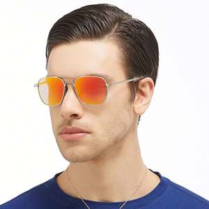 Lunettes de soleil polarisées américaines avec logo personnalisé, verres miroir UV400, lunettes de soleil polarisées pour hommes - Product Image 3