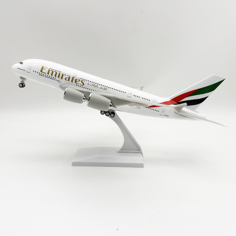1/250 Scale 30cm Airbus A380 Emirates Resin Airplane Model with