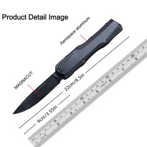 Faca Multifuncional de Alta Dureza para Atividades ao Ar Livre, Ferramenta Semi Serrilhada para Caça e Camping, Grau Industrial - Product Image 6