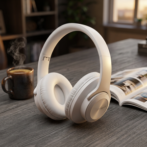 Auriculares Inalámbricos DOQAUS Over-Ear 5.3 ANC con Control Táctil y Sonido Hi-Fi, Blancos - Product Image 4