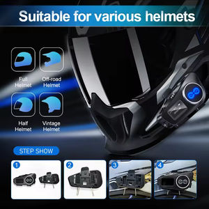 Casco con Pantalla OLED y Radio FM, Auriculares Inalámbricos, Casco Inteligente para Bicicleta y Motocicleta - Product Image 6