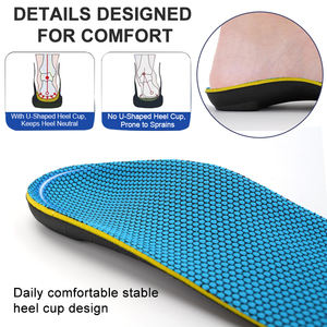 แผ่นรองรองเท้าสำหรับรองรับอุ้งเท้าสูง บรรเทาอาการปวดฝ่าเท้าอักเสบ ใช้ได้ทั้งวัน เหมาะสำหรับรองเท้าบูทและรองเท้าทำงาน - Product Image 5