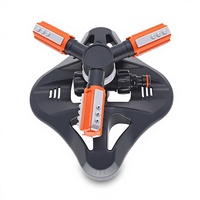 Arroseur rotatif automatique à 360 degrés DaringFish pour jardin, pelouse et terres agricoles, matériau ABS, diamètre 0,66-11 m