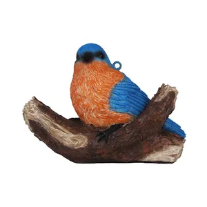 귀여운 작은 파란색 새 나무 장식 친구 또는 가족을위한 간편한 수지 선물