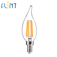 Ampoule de bougie à filament LED 5.5W 2700K 800LM bon marché en gros avec certificat FCC UL
