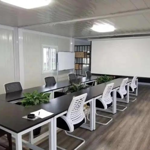 Casa Contenedor Modular Moderna de 20 Pies de Alibaba Bangladesh Puerto Rico, Paquete Plano Ligero Desmontable, Oficina de Dos Pisos con Cocina - Product Image 5