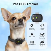 Mini Traceur GPS 4G pour Animaux de Compagnie (Chien et Chat) – Anti-perte, Géorepérage, Suivi de Santé – Dispositif de Suivi pour Collier et Harnais