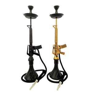 <span class=keywords><strong>Chicha</strong></span> <span class=keywords><strong>AK47</strong></span> de grande taille au design unique, artisanat arabe en résine, avec accessoires - Product Image 2