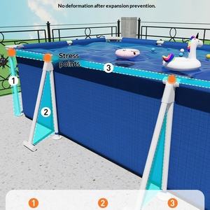 <span class=keywords><strong>Piscine</strong></span> <span class=keywords><strong>rectangulaire</strong></span> gonflable épaisse et grande pour usage familial, enfants et adultes, pour l'extérieur - Product Image 5