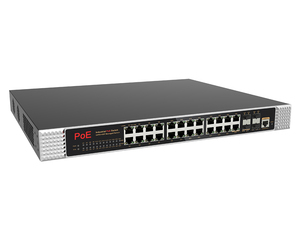 สวิตช์ POE แบบ Heavy Duty 24 พอร์ต 4 SFP 256G L2+ แบบจัดการได้ รองรับการบำรุงรักษาทางไกล รองรับ OEM รุ่น GWS-IPS33026PFM - Product Image 2