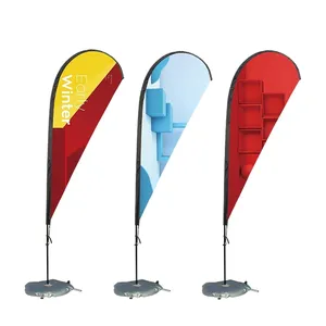 Outdoor Advertising Flying Teardrop Beach Flag