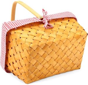 Cesta de Picnic para Exteriores <span class=keywords><strong>al</strong></span> <span class=keywords><strong>por</strong></span> <span class=keywords><strong>Mayor</strong></span>, Compra a Granel, Cesta de Mimbre para Cuatro Personas, de Plástico, Estilo Japonés, para Niños, Blanca, con Forma de Corazón, para Almacenamiento - Product Image 3