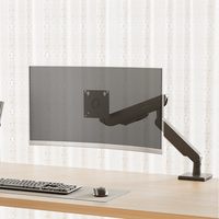 Bras de moniteur unique ergonomique de haute qualité 17-32 pouces ressort mécanique support réglable gestion des câbles propres
