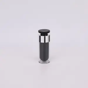 Heart-shaped Lock Airless Bottle AS Black Liner Lotion Bottle Pressing Essence Bottle Skin Care Product Packaging