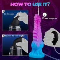 Nuevo Dildo Realista Ultrasuave con Rociador de Agua para Masturbación Femenina, Juguete Sexual de Silicona para Adultos