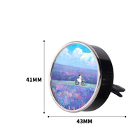 Mini diffuseur de parfum portable en métal pour grille d'aération de voiture, écologique, fait main, vierge pour sublimation