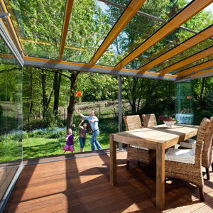 Ventana transparente sala de sol utilizada como casa de jardín de invierno de vidrio - Product Image 1