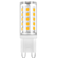 Harga Pabrik Cina Lampu LED AC 120/230V G9 Keramik Putih Hangat Tanpa Kedip 3W Lampu Hias Rumah Tangga Bersertifikasi ETL CE Garansi 2 Tahun
