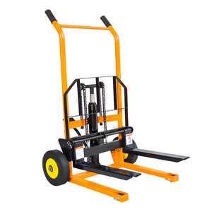 Hidrolik Manual tumpuk truk bongkar muat kecil Forklift mengangkat troli kecil dan ringan - Product Image 1