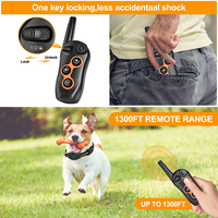 USMILE Logo Anpassung Schwarz 1300ft Control Multifunktion smodi Wasserdicht IPX7 Hunde trainings halsband mit Zubehör einstellen