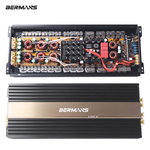 6500W RMS Class D Car Amplifier 0.5 Ohm Stable Monoblock Amp 4000W High Power Mono Subwoofer Amplifier