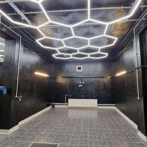 Haute Lumen lumière blanche bricolage assemblé LED hexagone plafond barbier lumière corps <span class=keywords><strong>de</strong></span> <span class=keywords><strong>lampe</strong></span> en aluminium 12V AC/DC alimentation - Product Image 3