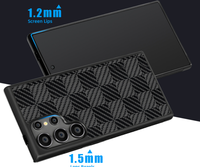 Coque de protection anti-rayures en fibre de carbone pour iPhone 16/15/14/13/12/11 Pro Max, design léger pour téléphone portable