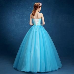 नीले दर्पण उच्च स्प्लिट प्रोम कपड़े 2023 Vestido डे पर्व शाम का गाउन Vestidos करो Baile डे Finalistas महिलाओं मैक्सी कपड़े - Product Image 4