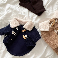 Manteau en polaire épais et chaud pour chien et chat, avec boucle, pour Teddy, Yorkshire, petit chiot, vêtements pour animaux de compagnie, automne et hiver