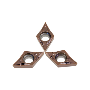 Plaquettes <span class=keywords><strong>de</strong></span> tournage <span class=keywords><strong>de</strong></span> haute précision en carbure <span class=keywords><strong>de</strong></span> tungstène pour usinage fin DCGT11T301-FS, petit rayon, pour acier inoxydable et alliage <span class=keywords><strong>de</strong></span> titane - Product Image 4