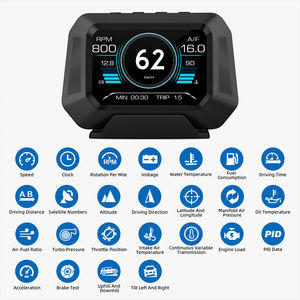 Nueva actualización OBD Gauge Sports Display P21 con pantalla LCD Medidor inteligente multifunción HUD Heads up Display para automóviles - Product Image 4