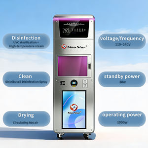 Machine à laver les casques en libre-service 24h/24, stérilisation et séchage, compartiment unique, économique mais durable, qualité export - Product Image 6