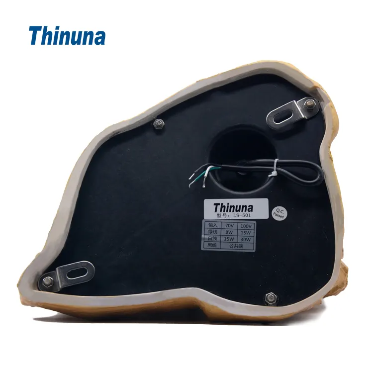Thinuna LS-501 100V กันน้ําสวนลําโพง 6.5 นิ้ว 30W โคแอกเซียลร็อคลําโพงหินลําโพงสนามหญ้าสําหรับการใช้งานกลางแจ้ง