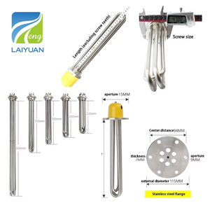 Riscaldatore Tubolare Elettrico Industriale a Flangia ad Alta Temperatura Laiyuan 220V 240V 480V - Product Image 3