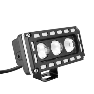 Phare de moto super lumineux étanche à 3 lentilles LED, projecteur bicolore avec anneau RGB, pour voitures, SUV, VTT (pièce de rechange) - Product Image 3