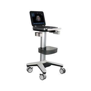 Chariot médical Promax Ma102 avec plaque supérieure de 2,5 mm, roues pivotantes avec frein, installation personnalisable pour équipement d'échographie - Product Image 2