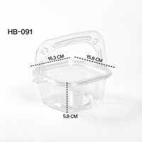 Chuan He Conteneur de plateau de service recyclable en plastique sûr et sain Boîte alimentaire écologique pour gâteau et salade