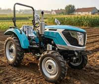 Tracteur agricole Euro 5 90/100 CV 4 roues motrices, cabine climatisée, faible consommation de carburant, garantie complète d'un an