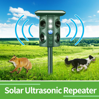 SAIJZEK Portable ultrasons Animal répulsif solaire pour taupe souris serpent rongeur oiseau antiparasitaire pelouses extérieures ABS vente en gros
