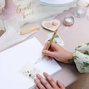 LABON Factory Customized Classic Design Widely Blank <strong>Personalised</strong> <strong>Wedding</strong> Guest <strong>Book</strong> - Product Image 4