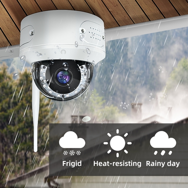 WiFi Network Camera for Home Indoor Monitoring Two-Way Audio Night Vision Wireless Supports Memory Card Cloud Data Storage