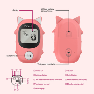 Kit de surveillance de la glycémie pour animaux de compagnie, essentiel pour les vétérinaires, commande minimale faible, réutilisable, fiable, facile à utiliser, pour le diabète canin - Product Image 3