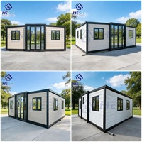 Maison préfabriquée de luxe extensible HESHI 20 pieds 40 pieds, 1 à 5 chambres, maison pliable, mini-villa
