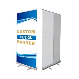 Soporte de Banner Enrollable de Aluminio Clásico, Retráctil y Portátil para Exhibición de Impresión Individual, Superventas - Product Image 1