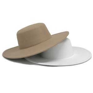 Sombrero de Copa Negro de Fieltro, Unisex, Color Sólido, Transpirable, Protección Solar, para Festivales y Eventos Formales - Product Image 5
