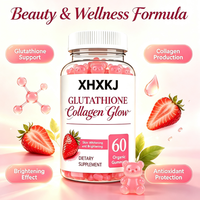 Gummies de Collagène et L-Glutathion Éclaircissants pour la Peau, Fabrication GMP ISO, 60 unités, Livraison Rapide, OEM pour Adultes, Marque Personnalisée